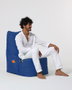 Atelier Del Sofa Diamond - Blue Saco de judas para jardin Azul Tejido poliester impermeable Comodidad y relajacion 60x90cm Max 200kg